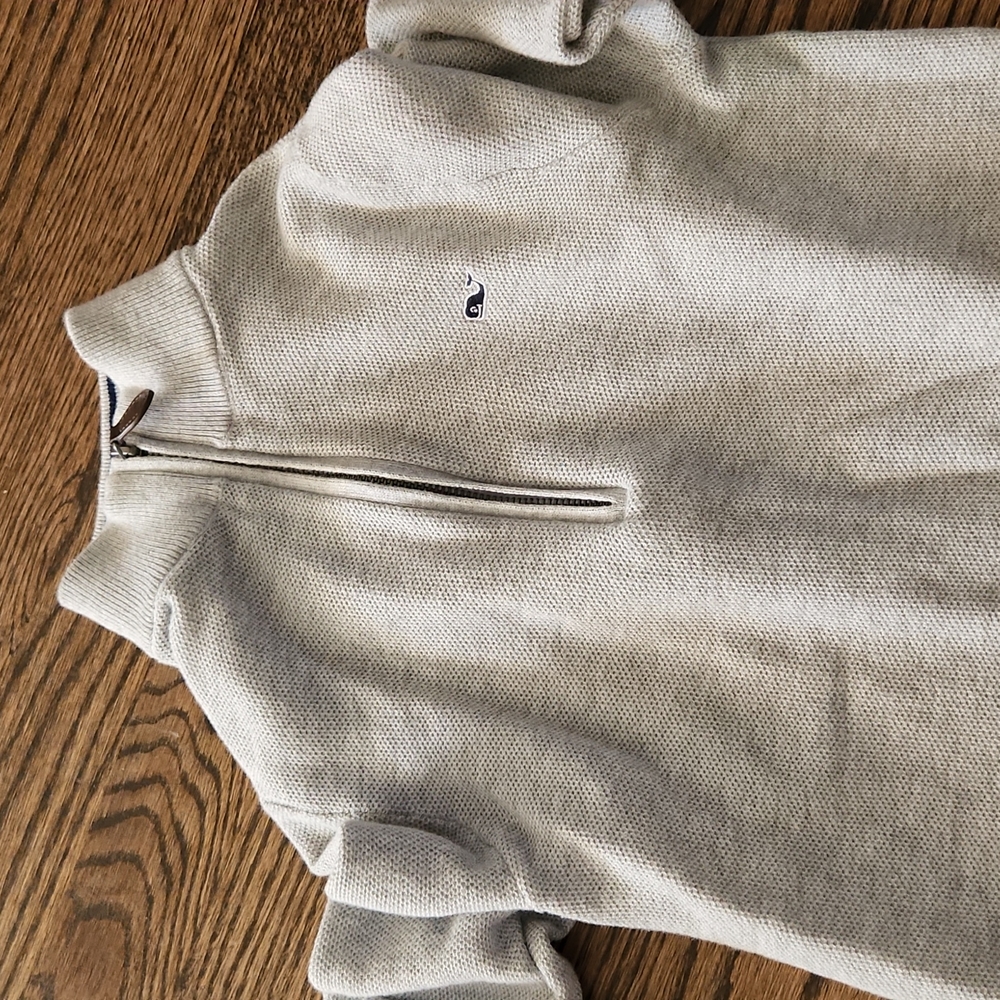VINEYARD VINE gray half zip pullover size SMALL
